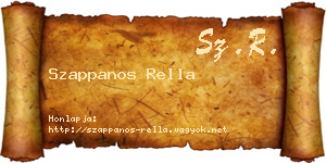 Szappanos Rella névjegykártya